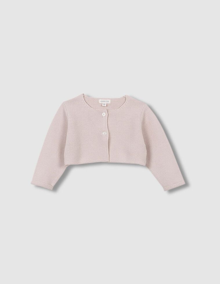 Chaqueta punto bobo piedra