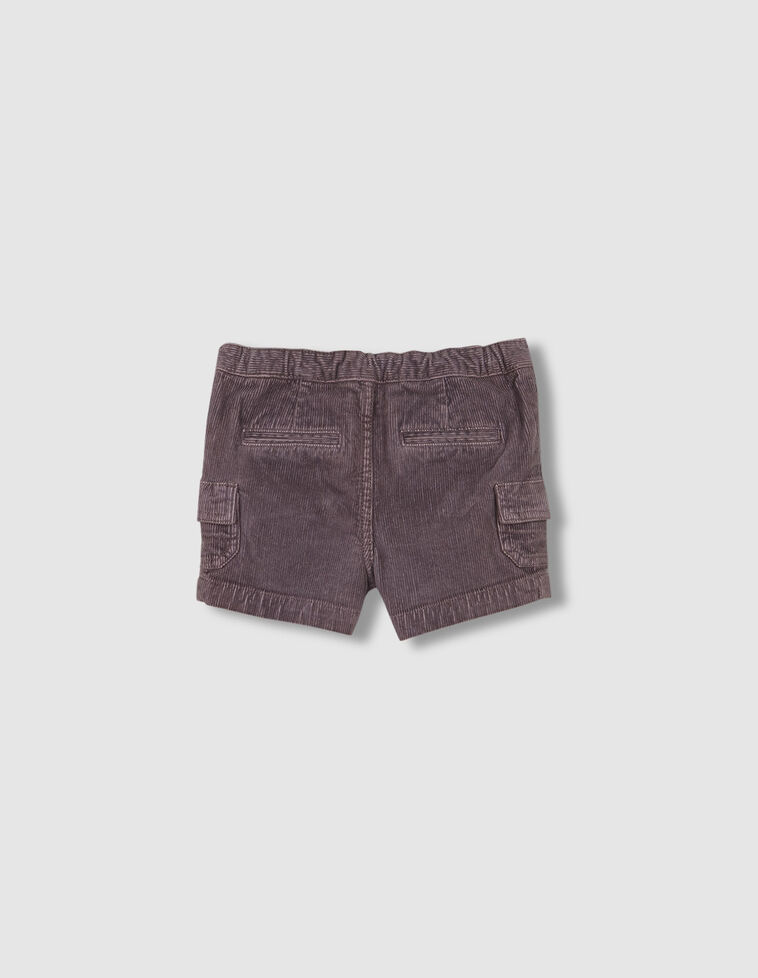 Pantalón Corto Estilo Cargo Marron Claro