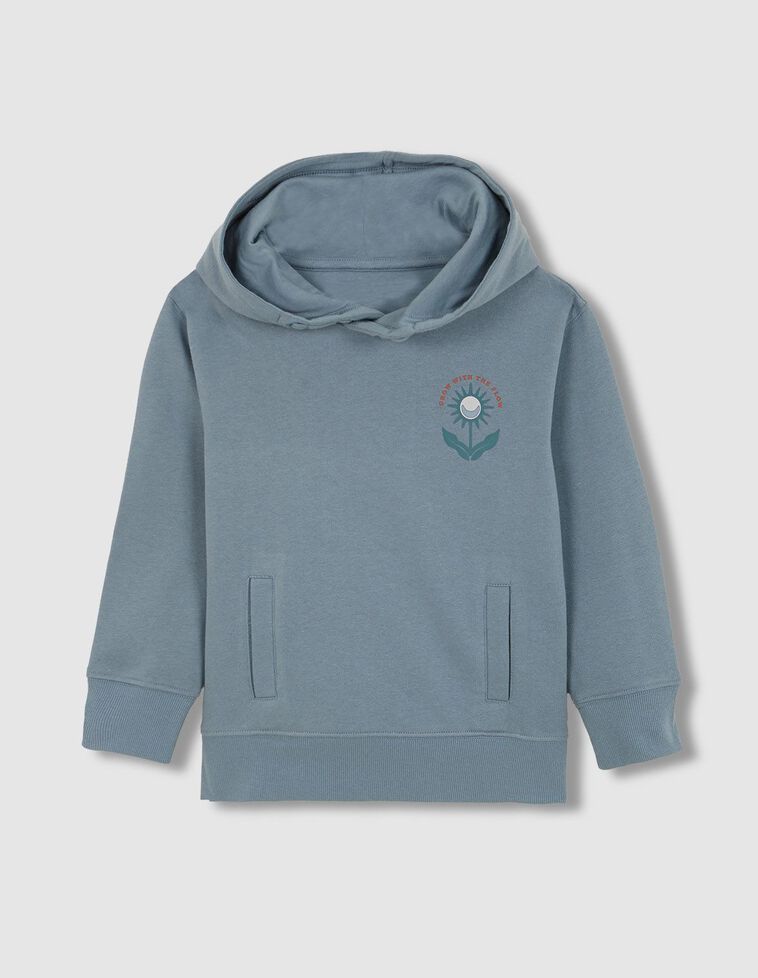Sudadera flower azul claro