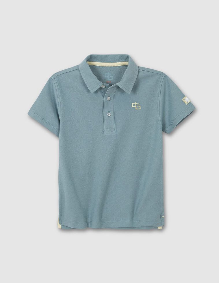 Polo de pique turquesa  