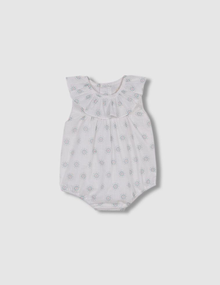 Ranita estampada blanca