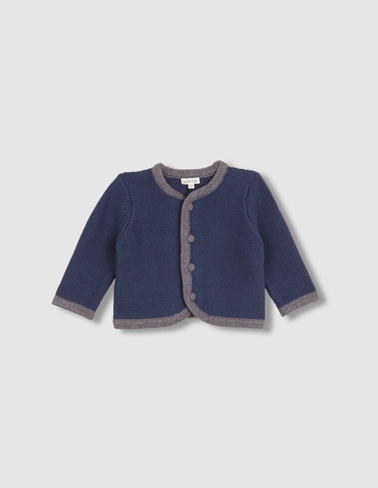 Chaqueta tipo austriaca azul con lana