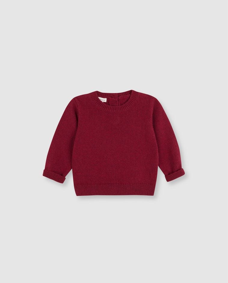 Jersey cuello redondo rosa beb&eacute;