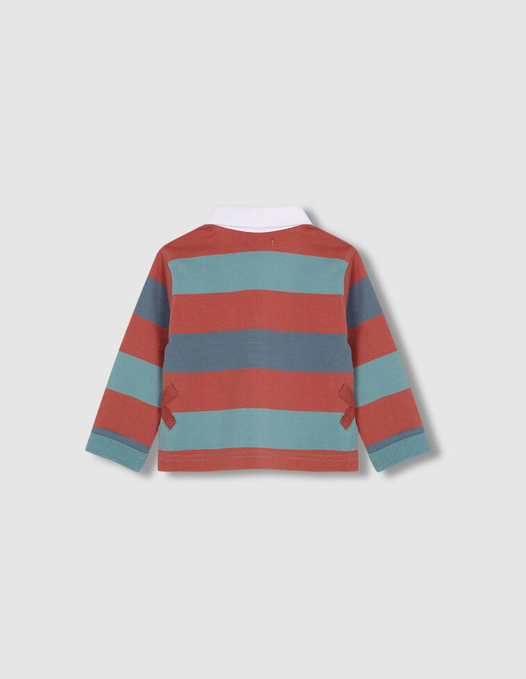 Polo Rayas Colores Azul