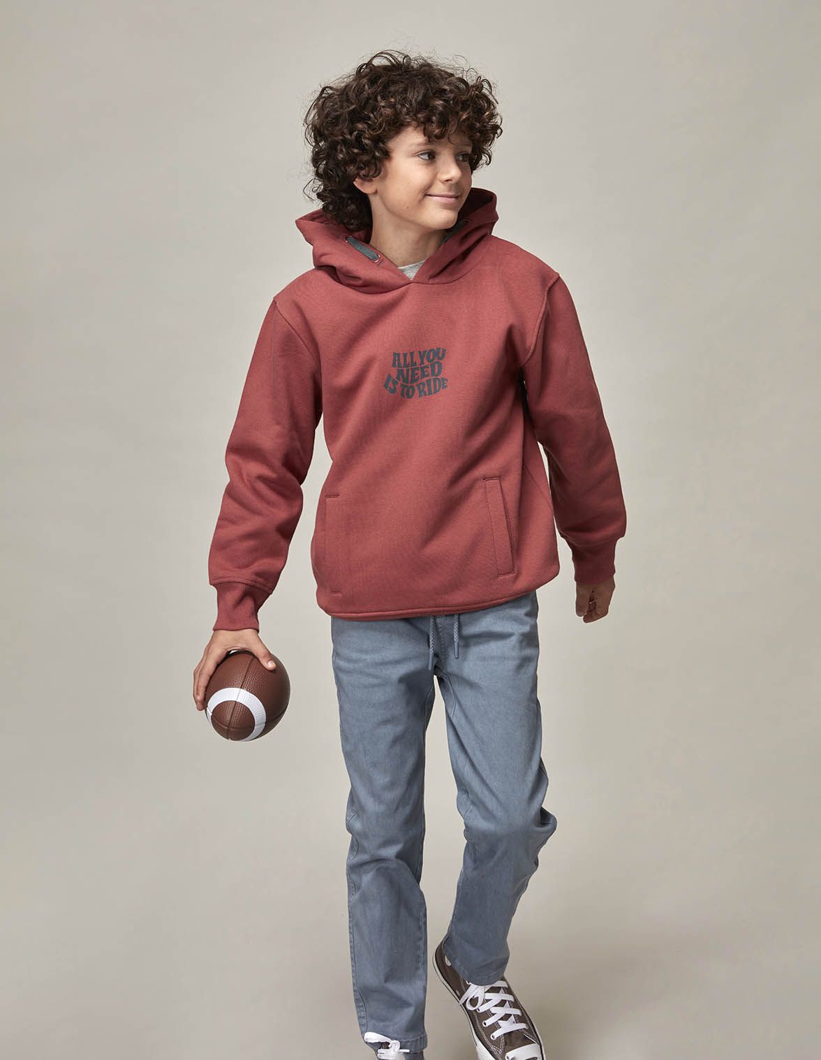 Sudadera print ride rosa para nino infantil Gocco