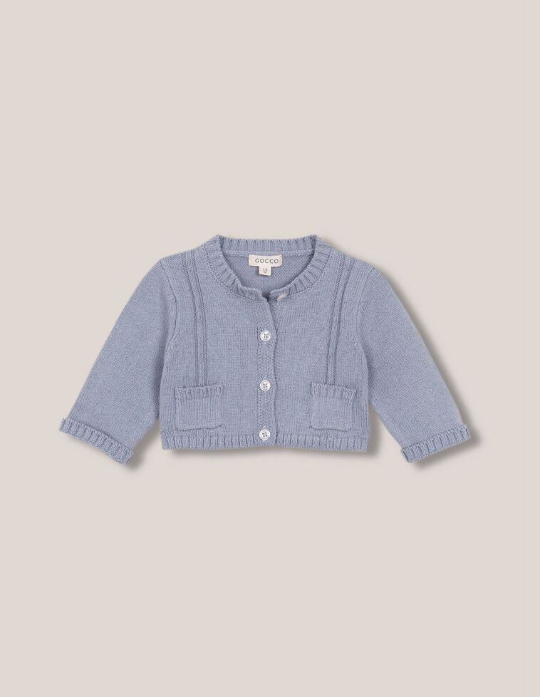 Chaqueta con bolsillos azul