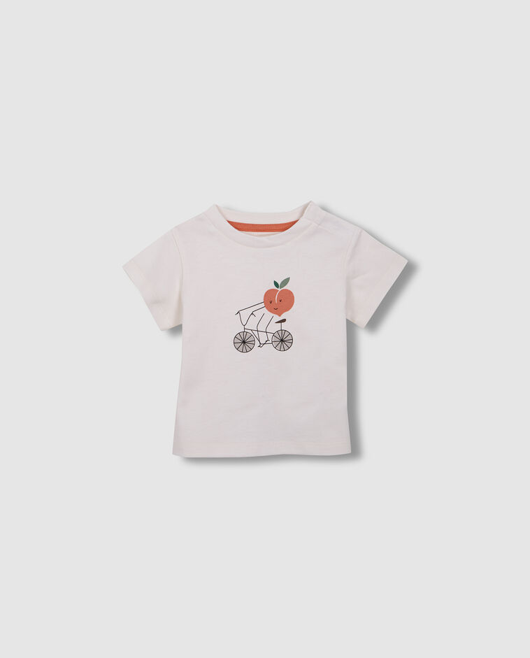 Camiseta estampada blanco
