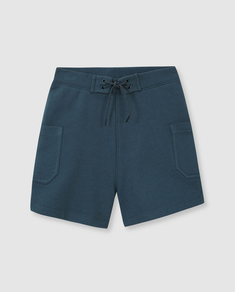 Pantal&oacute;n cargo con cintura el&aacute;stica azul oscuro