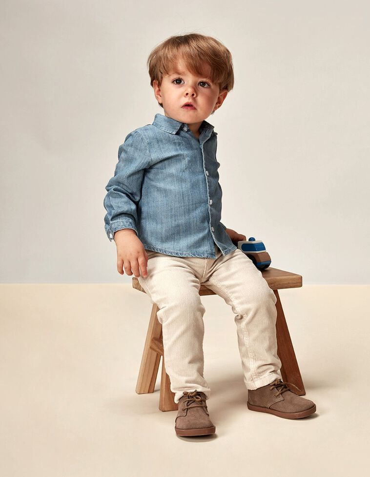 Camisa Bebe Denim Denim