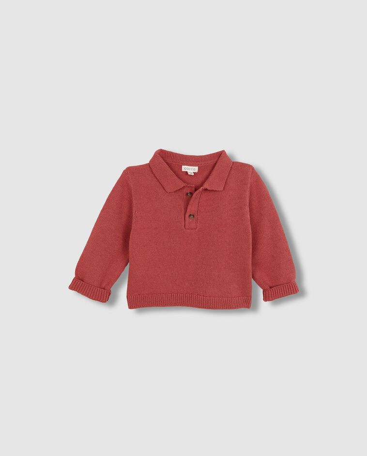 Jersey estilo polo rosa