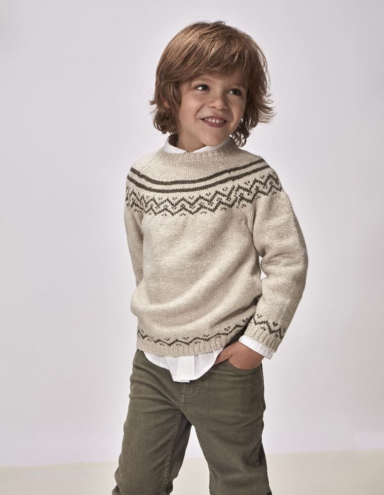 Jersey Jacquard Piedra Melange