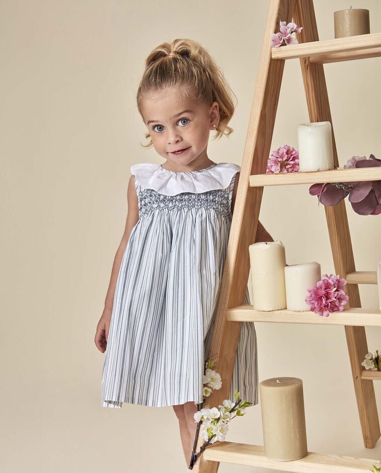 Vestido smock blanco