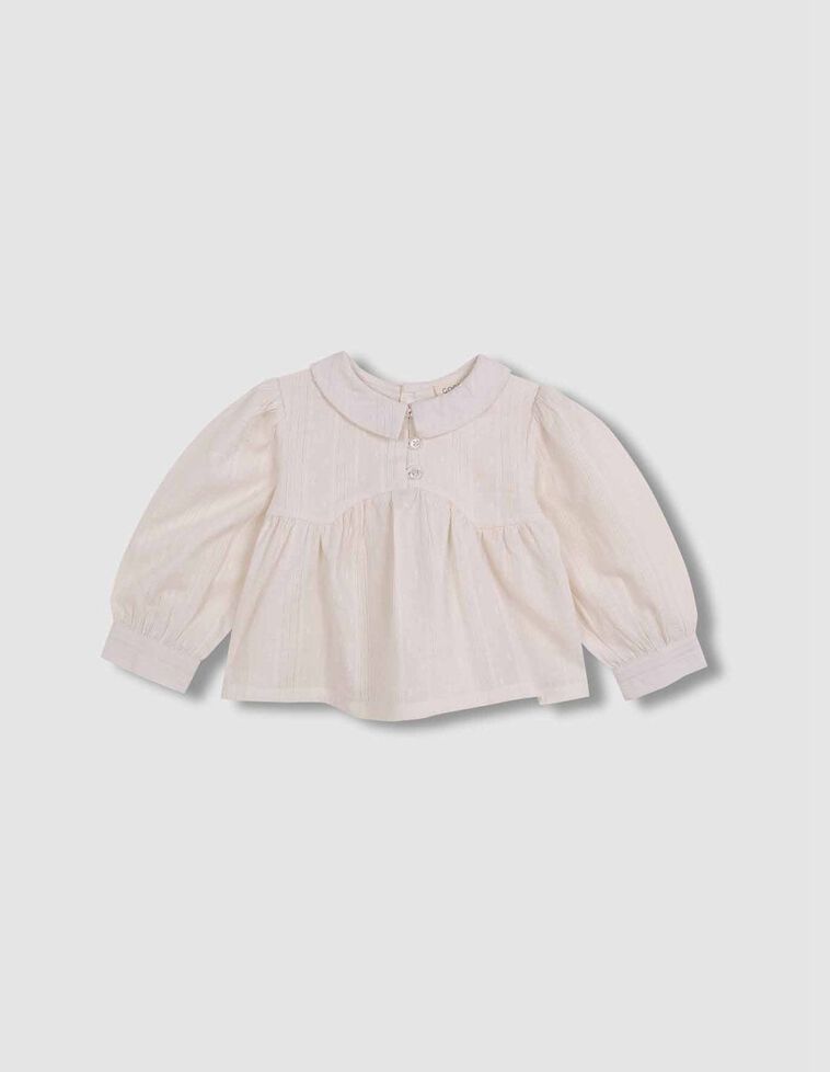 Blusa canesú especial vuelo blanco