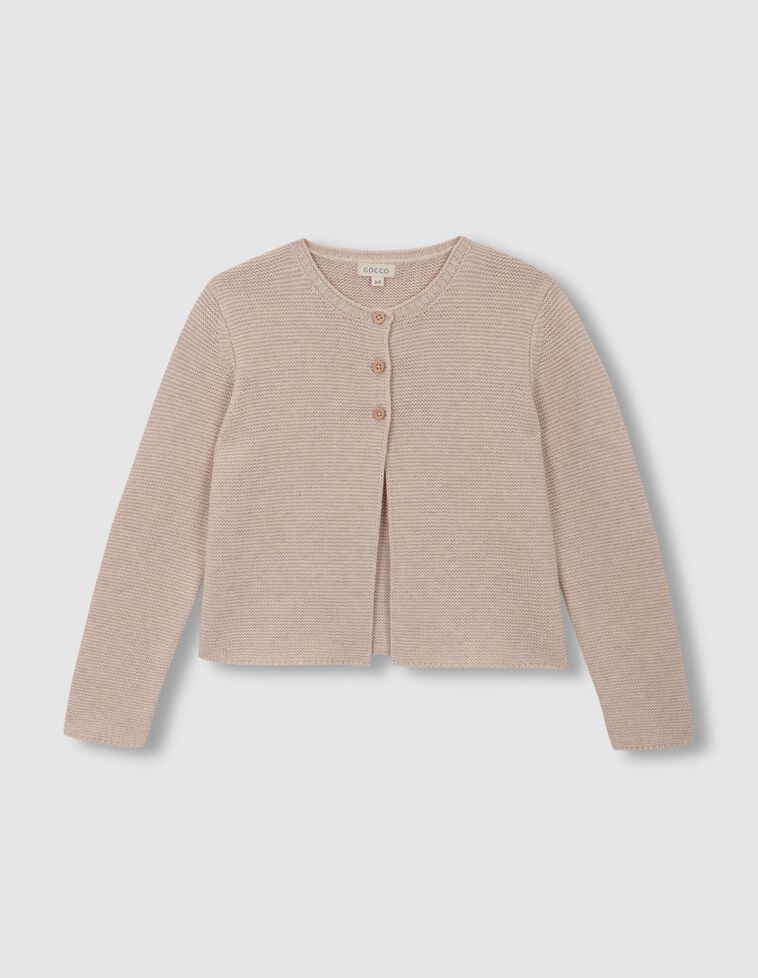Chaqueta de punto bobo piedra