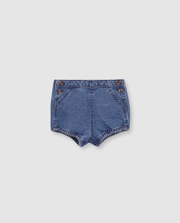 Bombacho denim azul claro beb&eacute;
