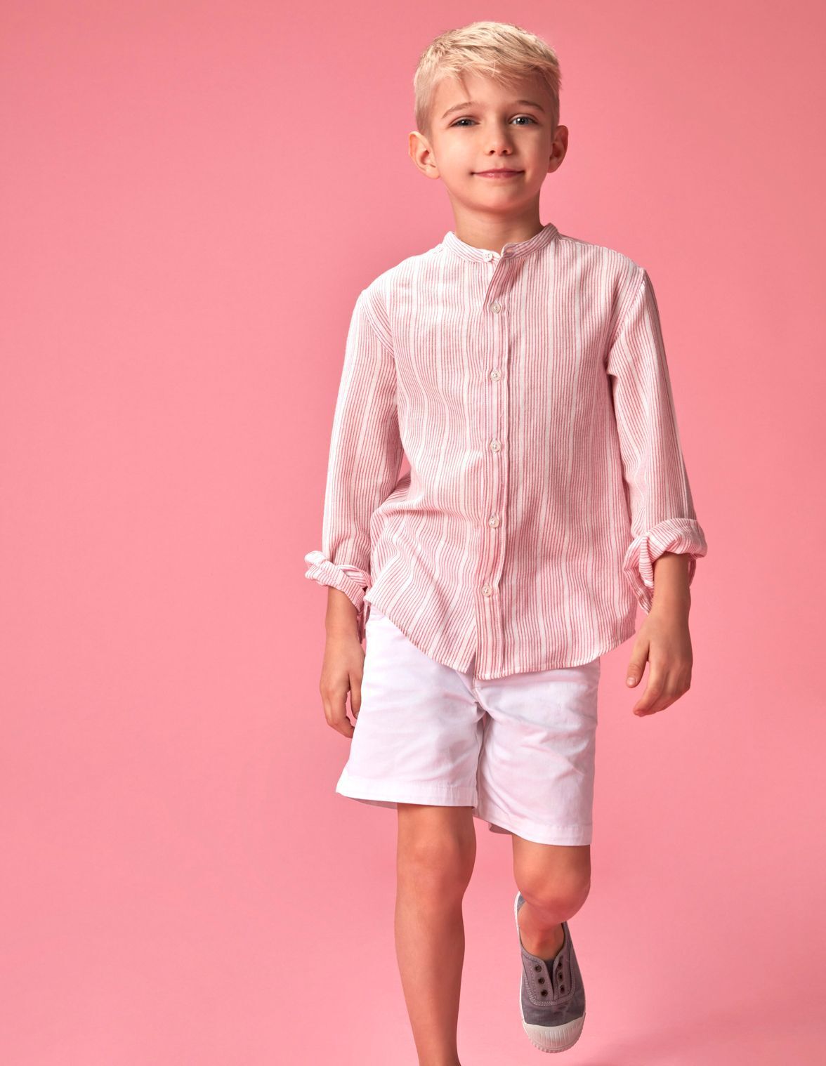 Camisa fresa rayas estructura de ni o Gocco