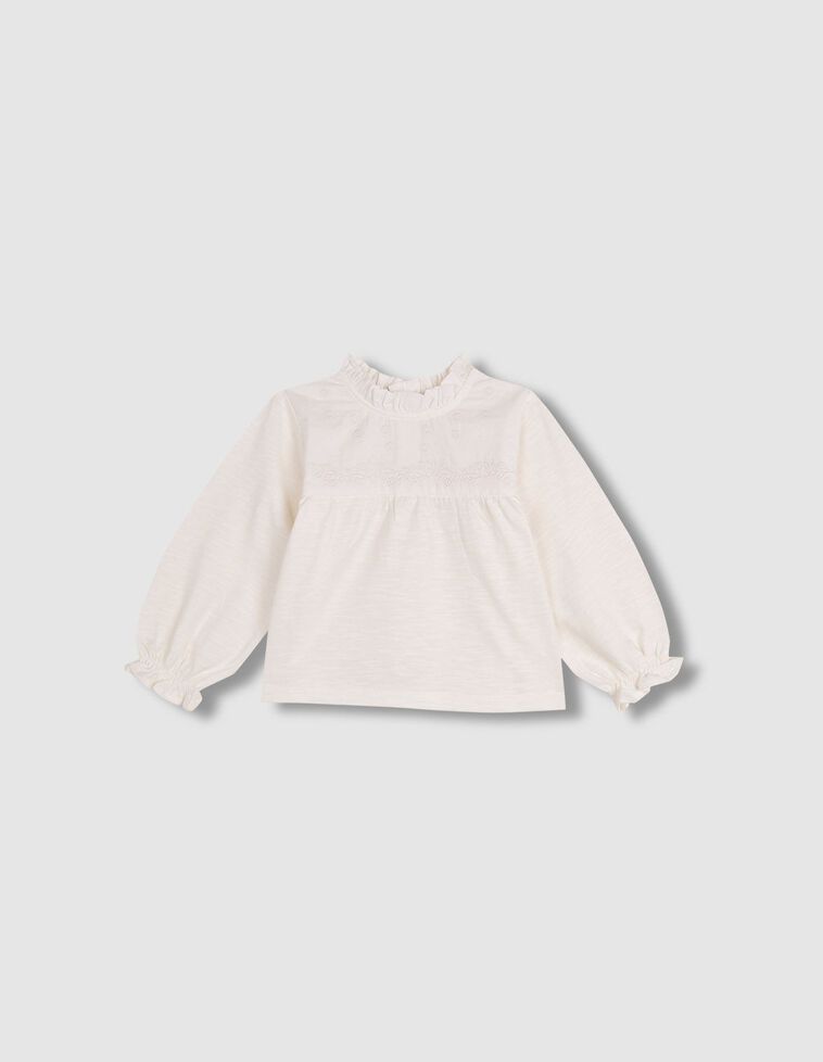 Camiseta bordada blanco