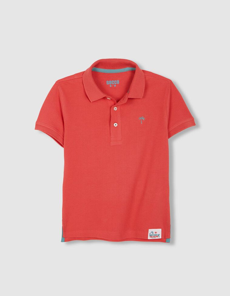 Polo detalles contraste rosa