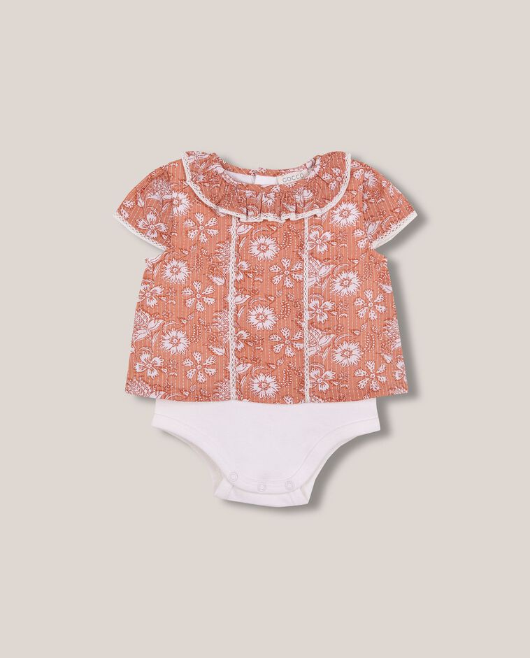 Blusa flor india rosa