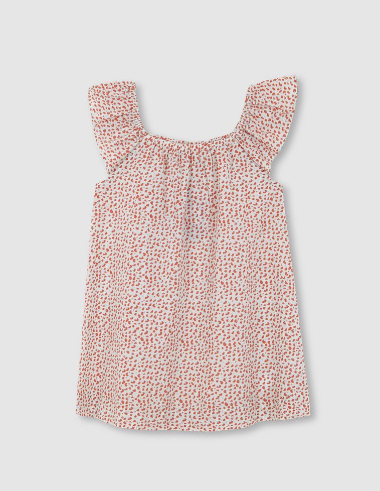 Vestido playa animal print rosa
