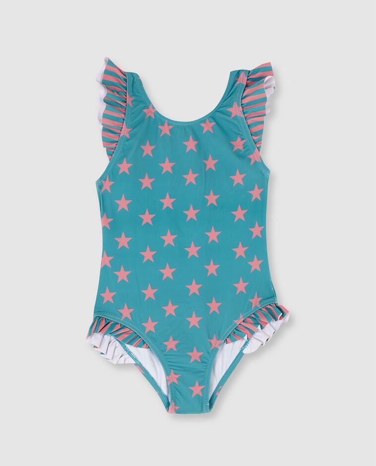 Ba&ntilde;ador de estrellas azul verdoso