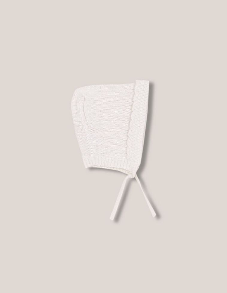 Capota de punto con lana crudo