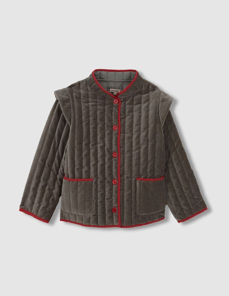 Chaqueta estilo austriaca de terciopelo verde