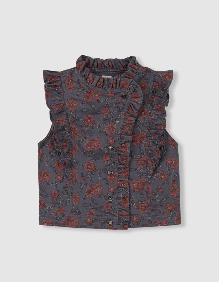 Chaleco estampado para madre verde Chaleco estampado para madre verde