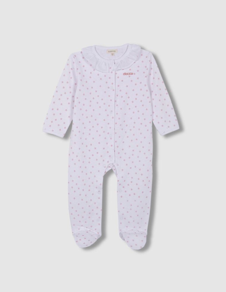 Pijama estampado blanco 