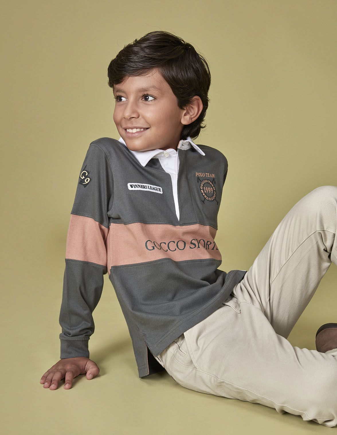Polo gocco sports verde para nino infantil Gocco