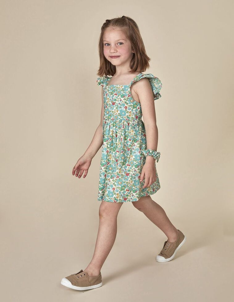 Vestido de liberty verde