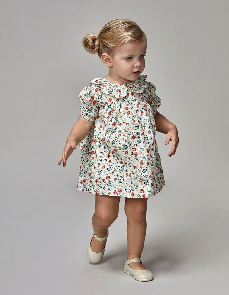 Vestido estampado flores