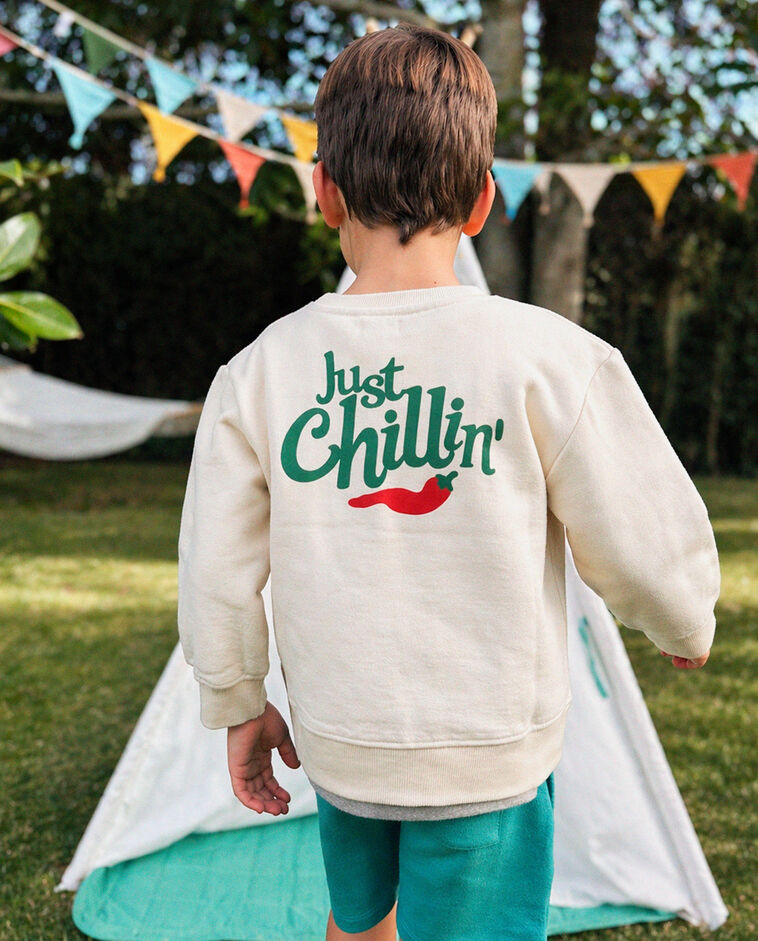 Sudadera beige claro