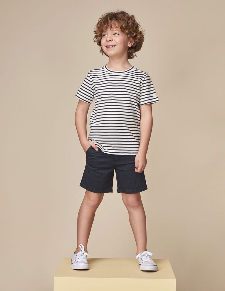 Pantalón chino corto azul