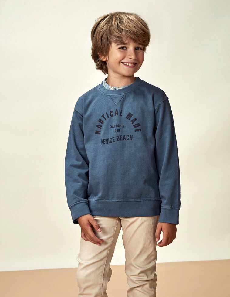 Sudadera Cuello Caja Petroleo