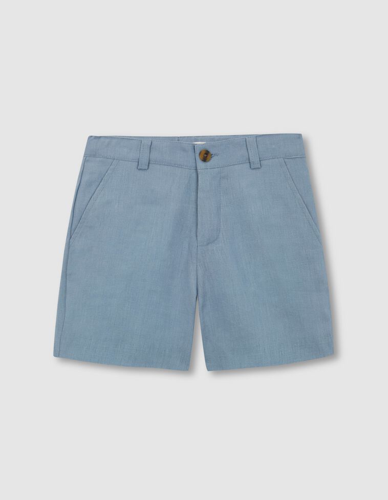 Pantalón arras lino azul claro
