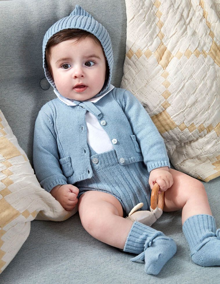 Chaqueta con bolsillos azul