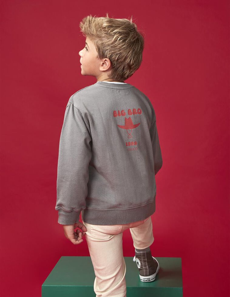 Sudadera big bro gris