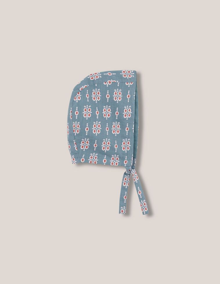 Capota estampado indio azul claro