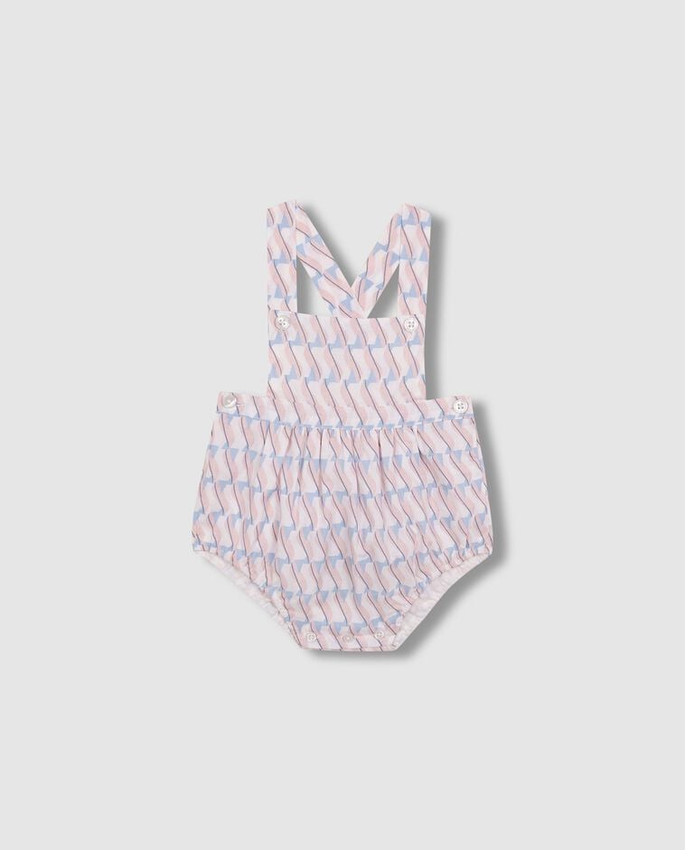 Ranita estampado geom&eacute;trico rosa