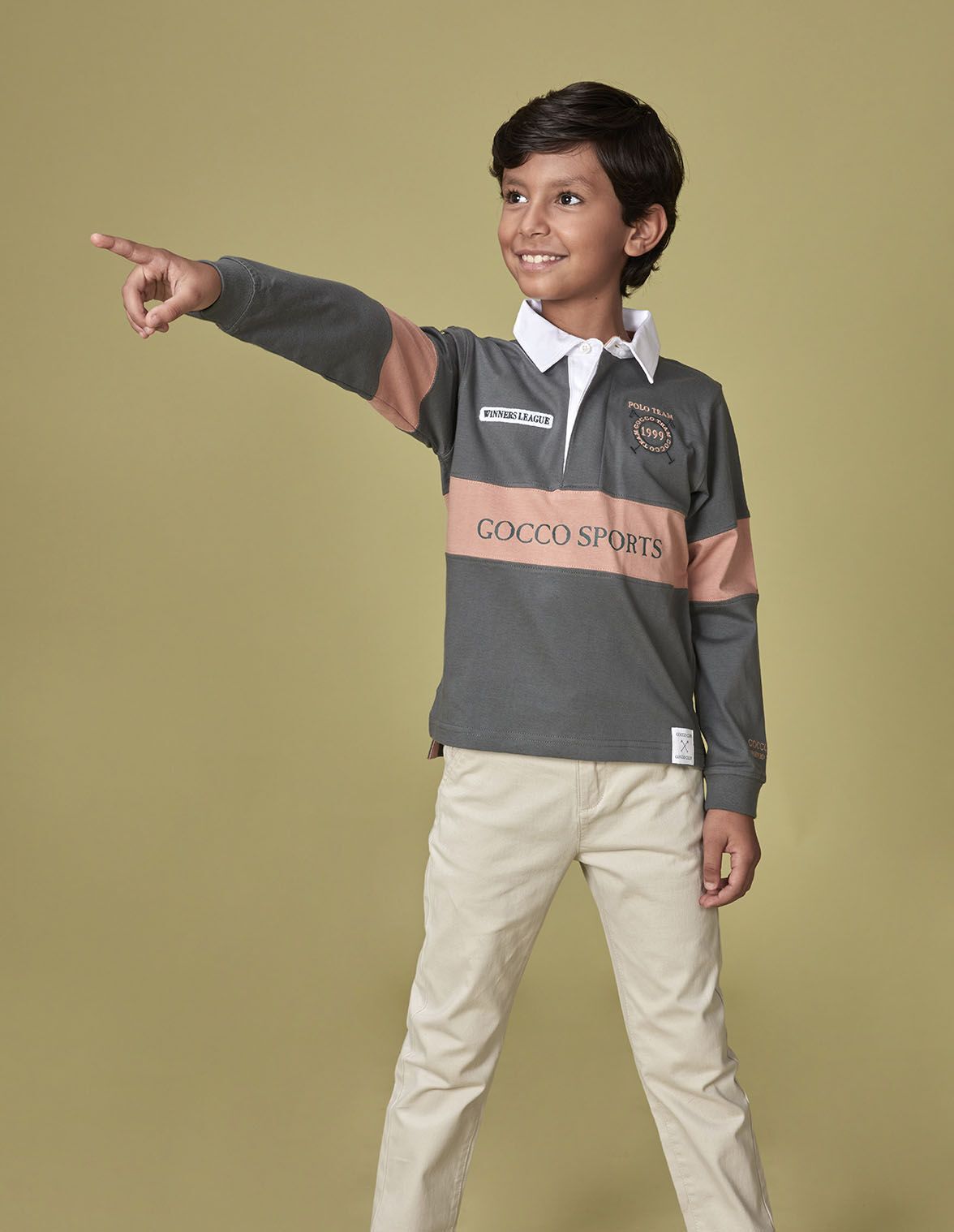 Polo gocco sports verde para nino infantil Gocco