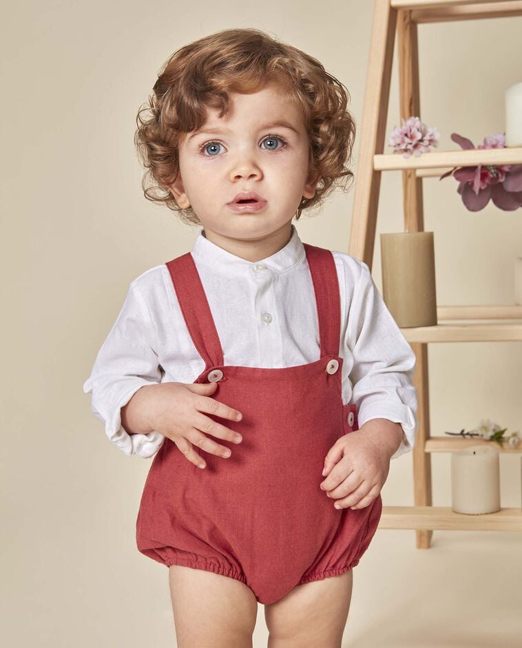 Camisa panadera lino blanco