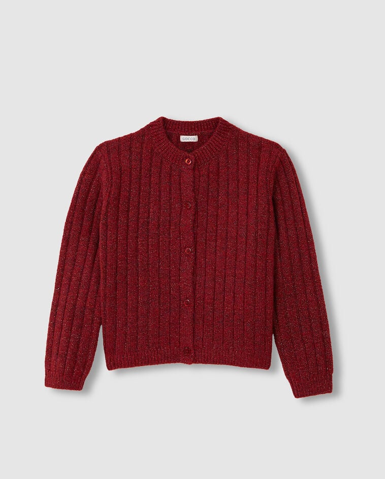 Chaqueta lurex rosa ni&ntilde;a