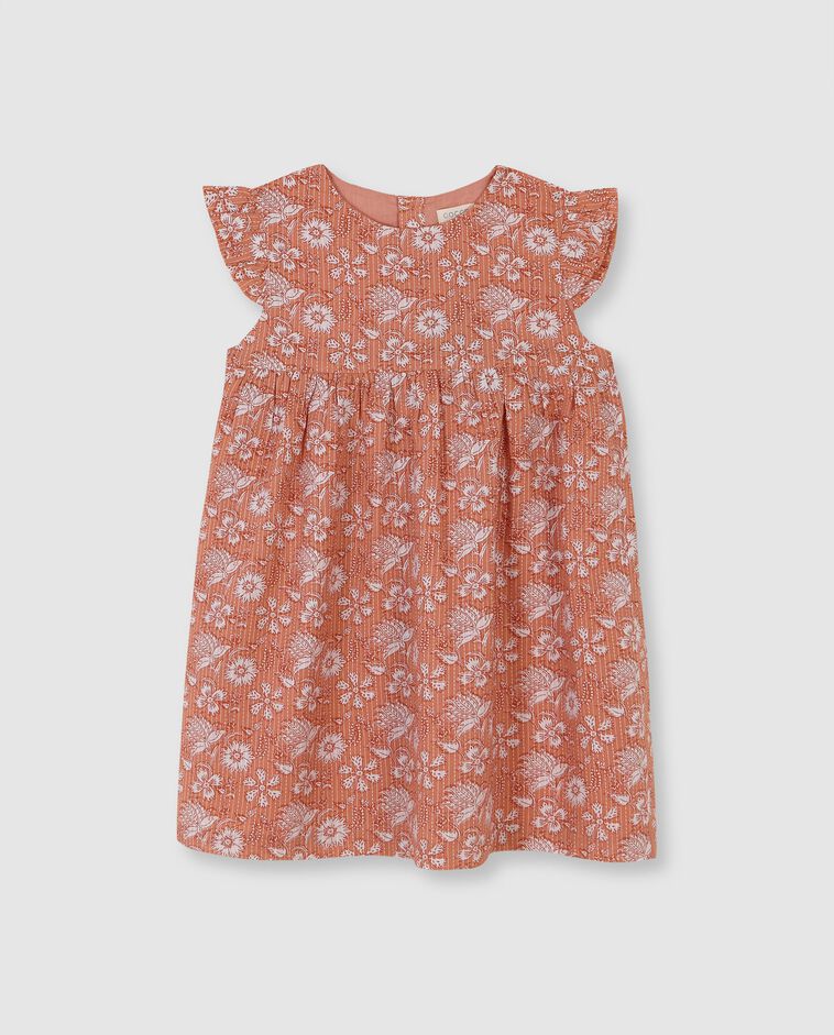 Vestido flor india rosa