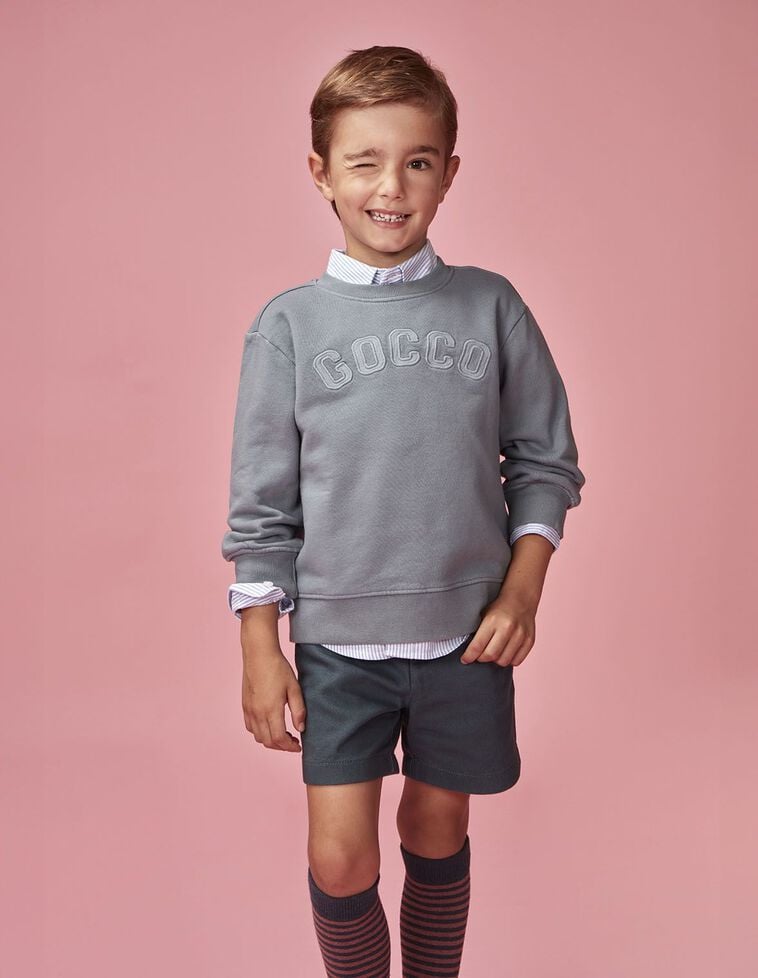 Pantalón corto con bolsillos azul claro Pantalón corto con bolsillos azul claro