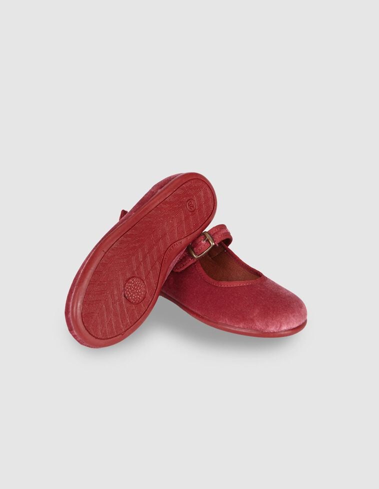 Merceditas terciopelo rosa