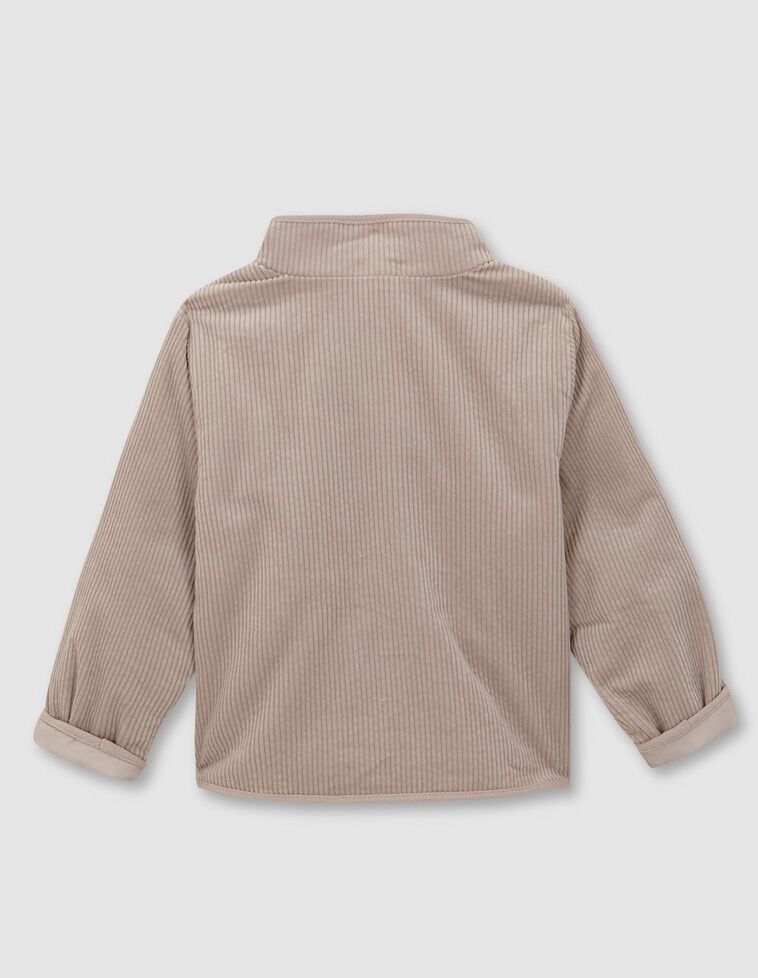 Chaquetón De Pana Con Vivos Al Tono Piedra