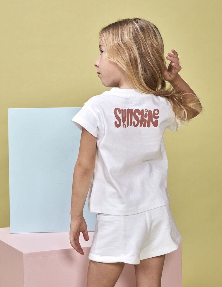 Camiseta print camp blanco
