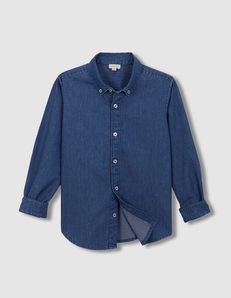 Camisa denim azul claro