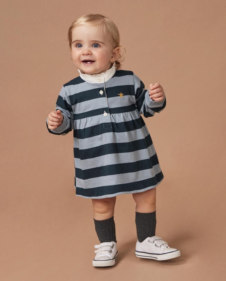 Vestido polo estrella verde beb&eacute;